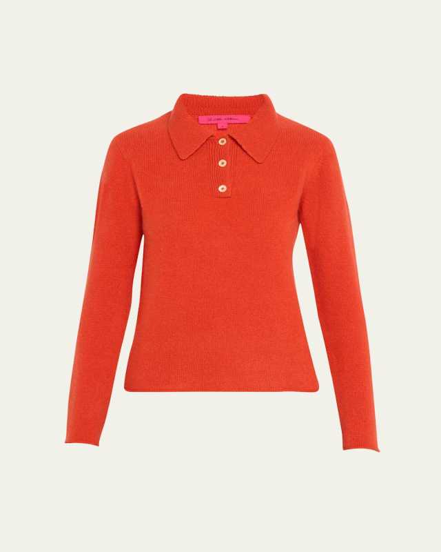 Fitted Polo Cashmere Sweater